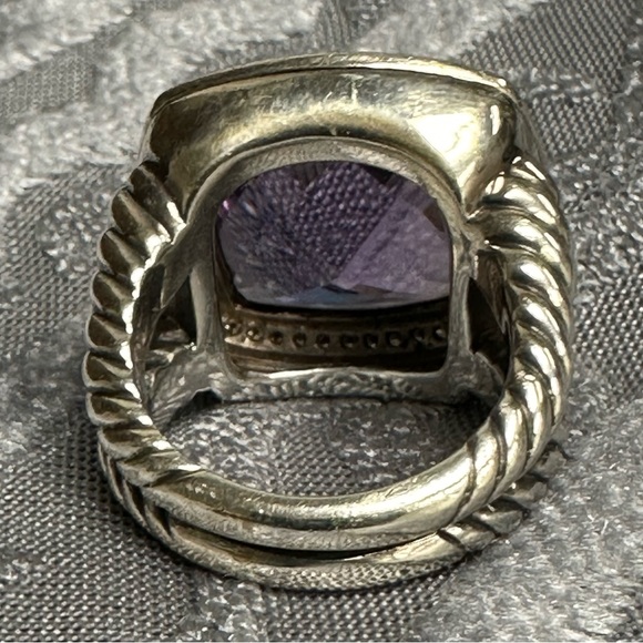 DAVID YURMAN ALBION AMETHYST AND DIAMOND RING - Picture 5 of 7